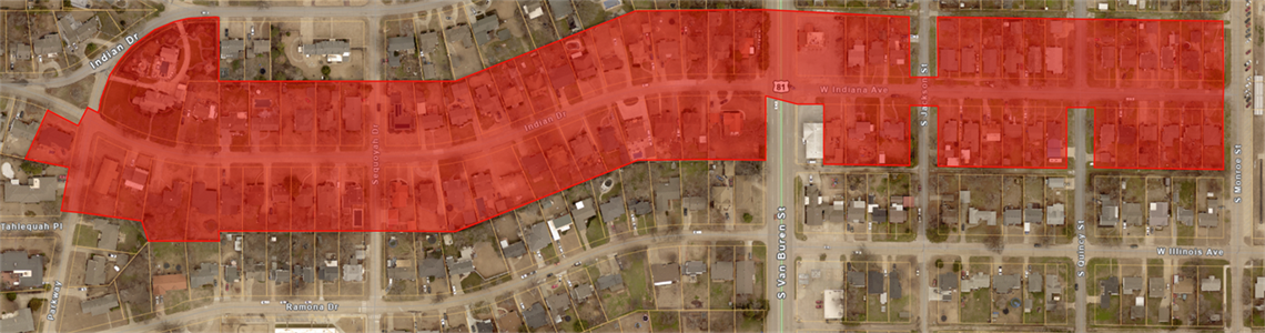 Map-for-Water-Outage-on-Indian-Dr-and-Indiana-Ave.png