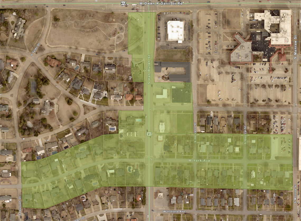 Map-for-Water-Outage-on-South-Van-Buren_1.png