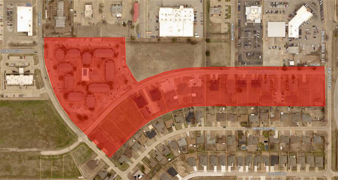 Map-for-Water-Outage-on-Spring-Ridge-Rd.png