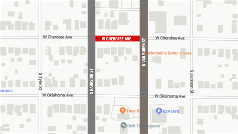 Map-for-Concrete-Repairs-on-West-Cherokee-Prompts-Road-Closure.png