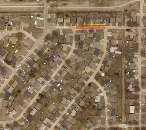 Map-for-Road-Closure-on-Ponca-Ave-For-Concrete-Repairs.png