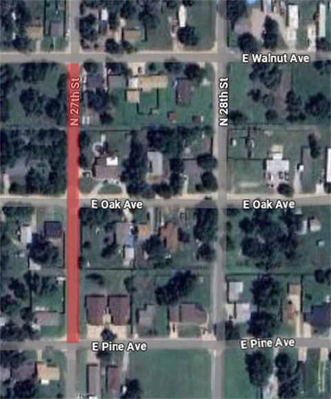 Map-for-Road-Closure-on-Portions-of-North-27th-for-Asphalt-Overlay.png