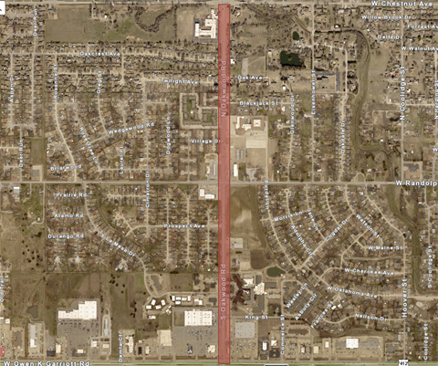 Map-for-Road-Repairs-on-Oakwood-Road-Prompts-Intermittent-Lane-Closures.png